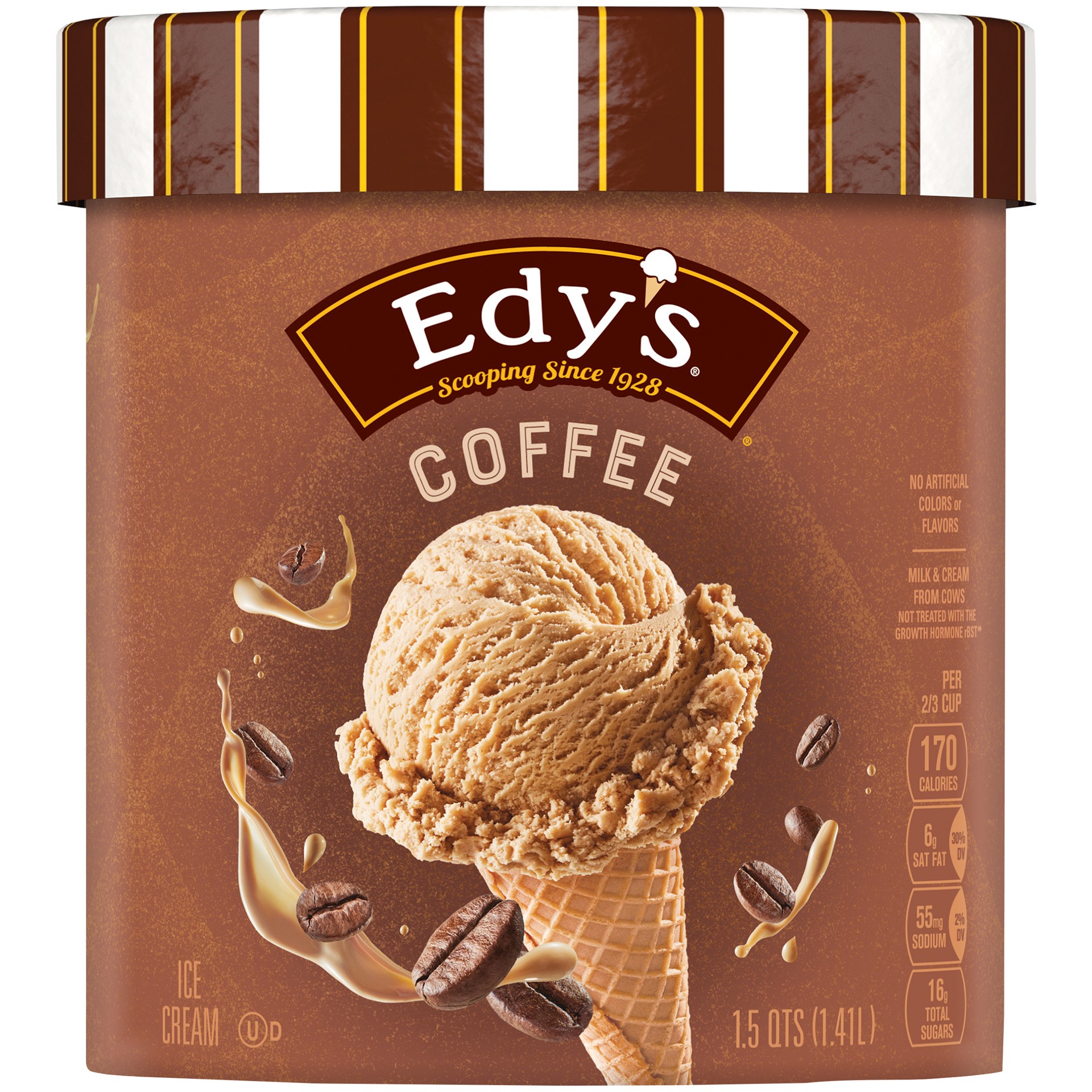 slide 1 of 1, Edy's/Dreyer'S Grand Coffee Ice Cream, 1.5 Qt, 1.5 qt