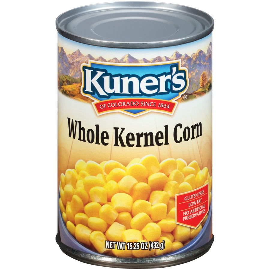 slide 1 of 1, Kuner's Whole Kernel Corn, 15.25 oz