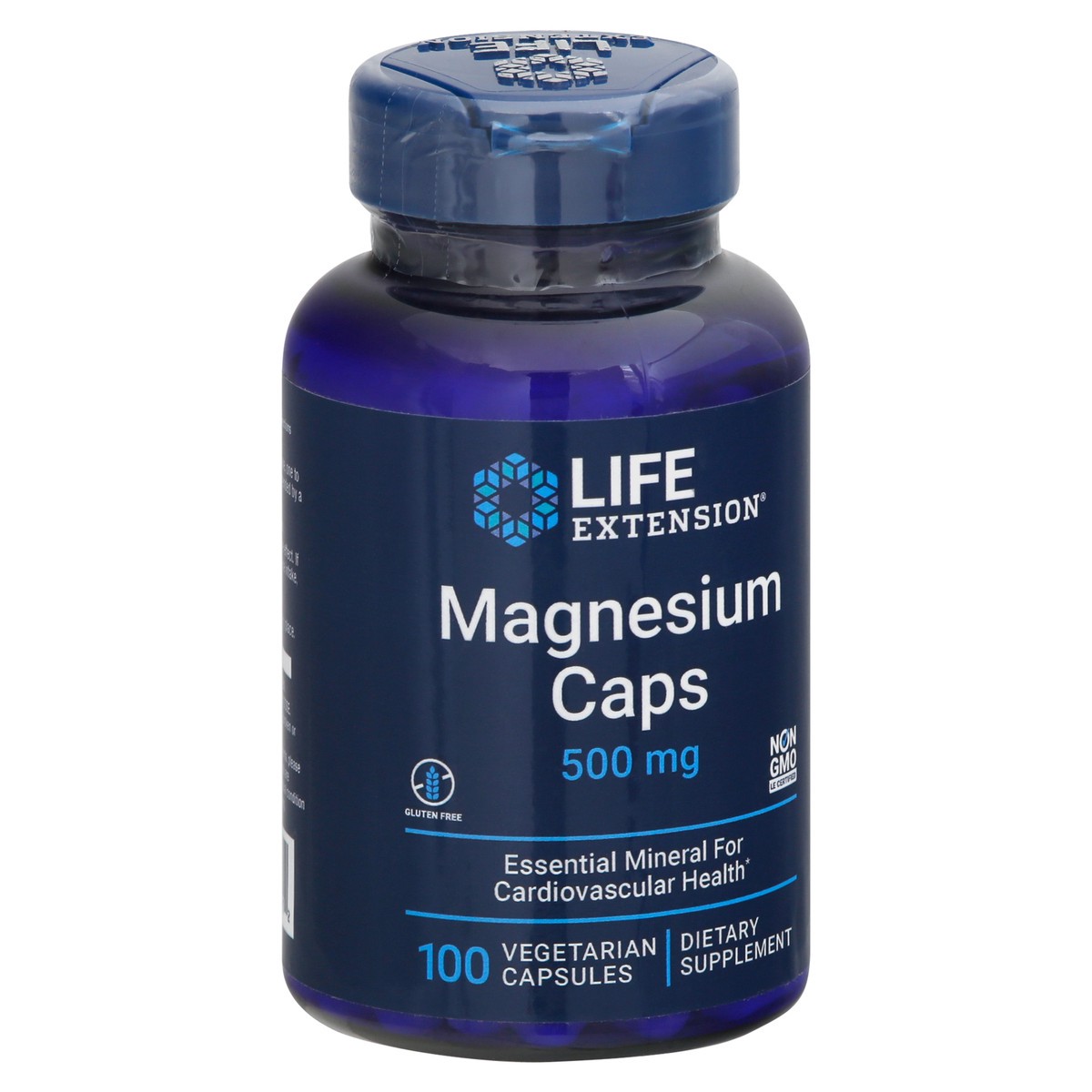 slide 3 of 9, Life Extension Capsules 500 mg Magnesium Caps 100 ea, 100 ct