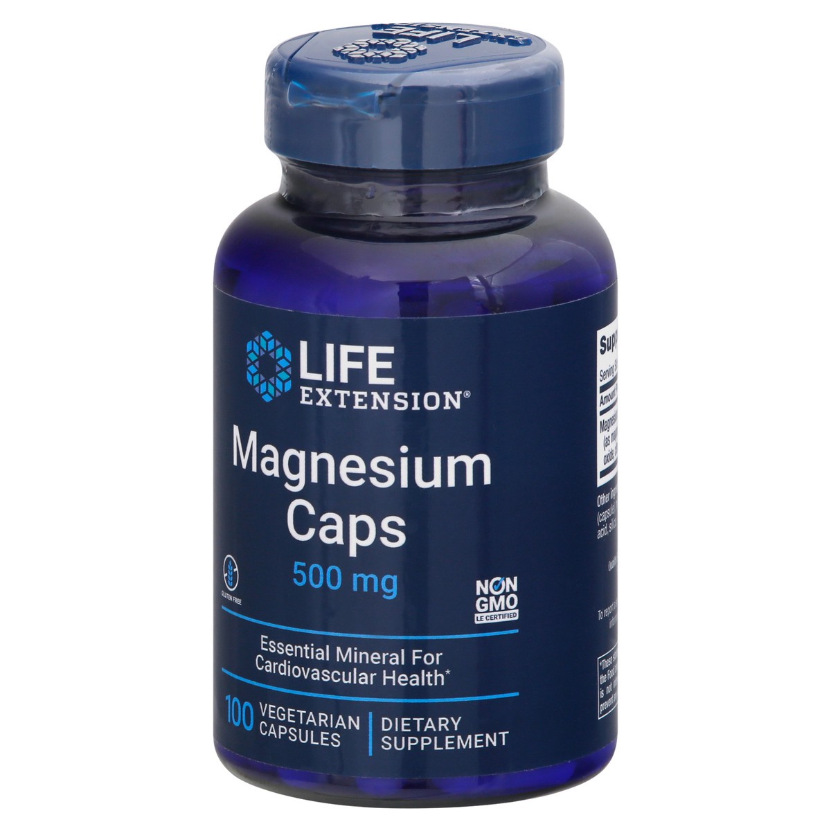 slide 7 of 9, Life Extension Capsules 500 mg Magnesium Caps 100 ea, 100 ct