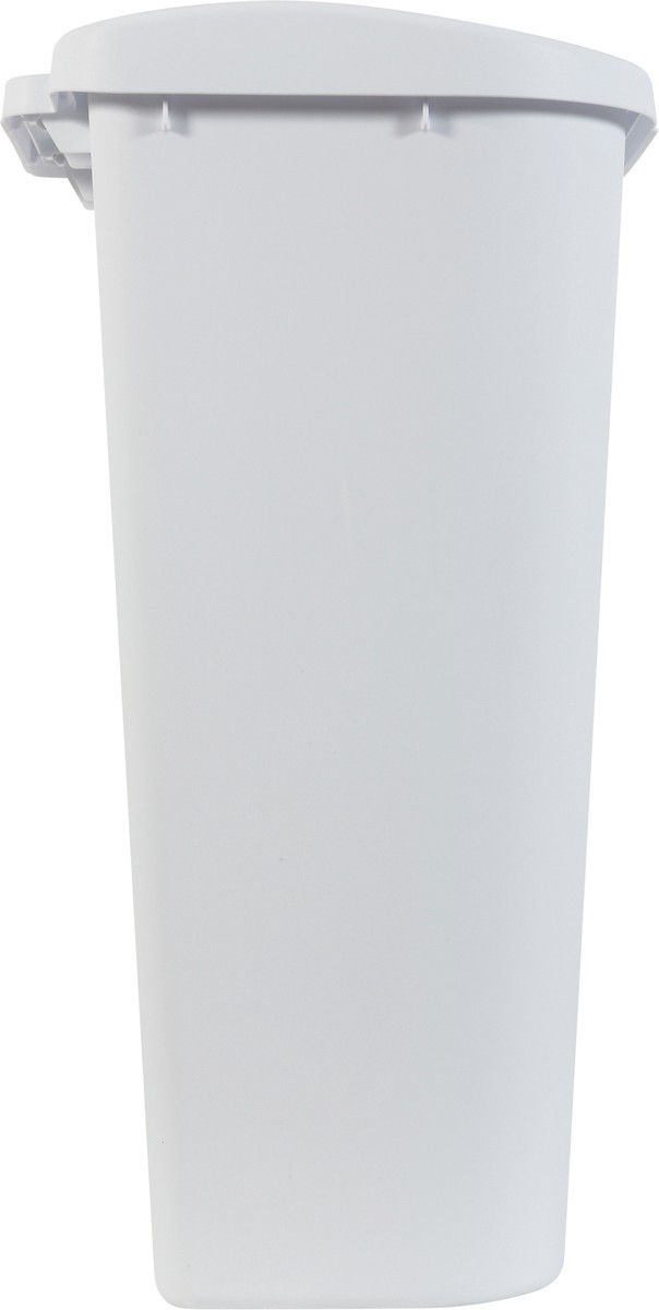 slide 7 of 11, Sterilite 13 Gallon White Base Z LiftTop Trash Can 1 ea, 1 ct