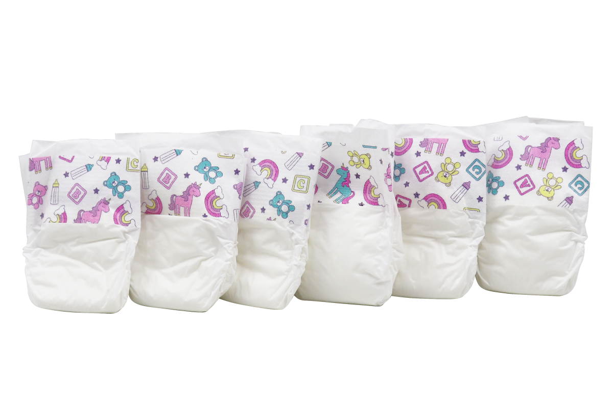 slide 1 of 1, Baby Tender Hearts BTH 6 PACK DOLL DIAPERS IN PDQ, 6 ct