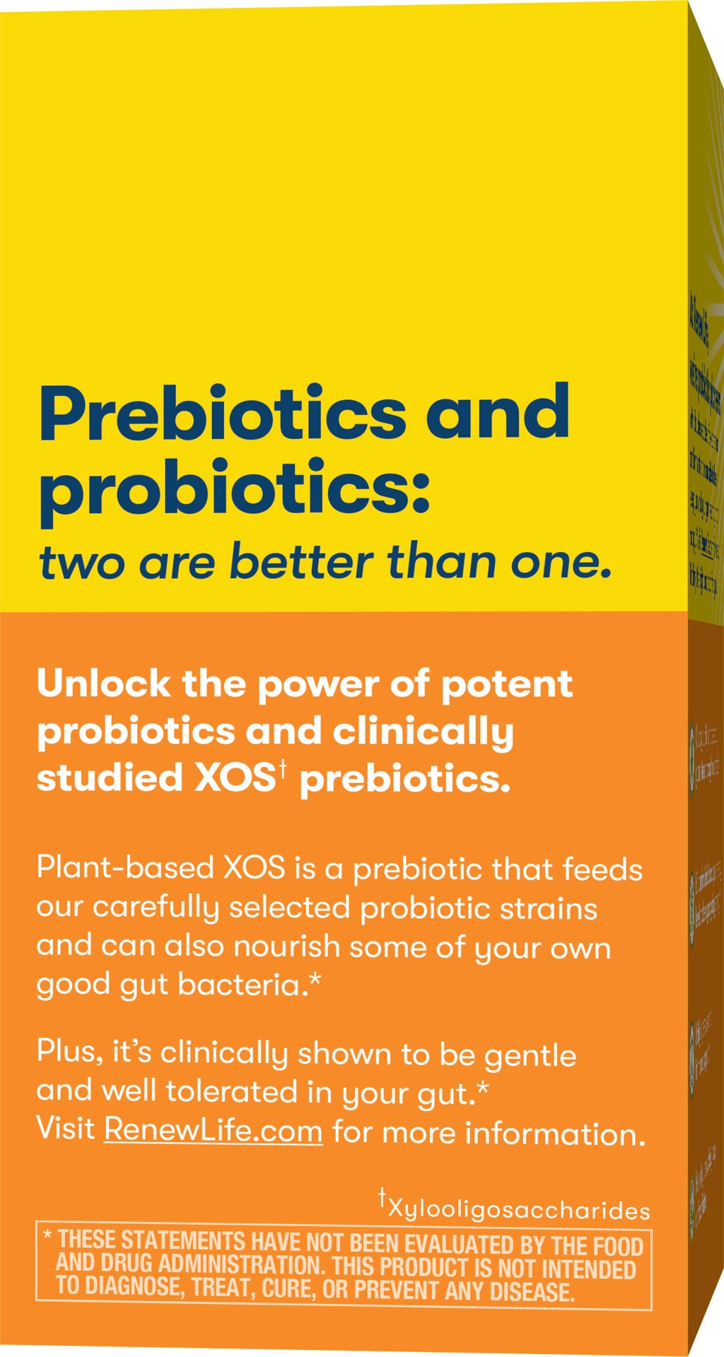 slide 4 of 5, Renew Life Optimal Energy with B Vitamins*, Prebiotics & Probiotics, 3-in-1 Support, 20 Billion CFU Per Serving, 10 Diverse Strains, Probiotic Supplement, Non-GMO Project Verified, 60 Veg. Caps, 60 ct