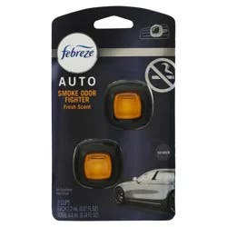 Febreze Auto Vent Clips Smoke Odor Fighter Fresh Scent Air Freshener 2 ea