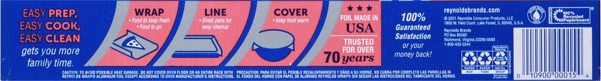 slide 7 of 9, Reynolds Wrap Everyday Strength Aluminum Foil, 75 Square Feet, 1 ct