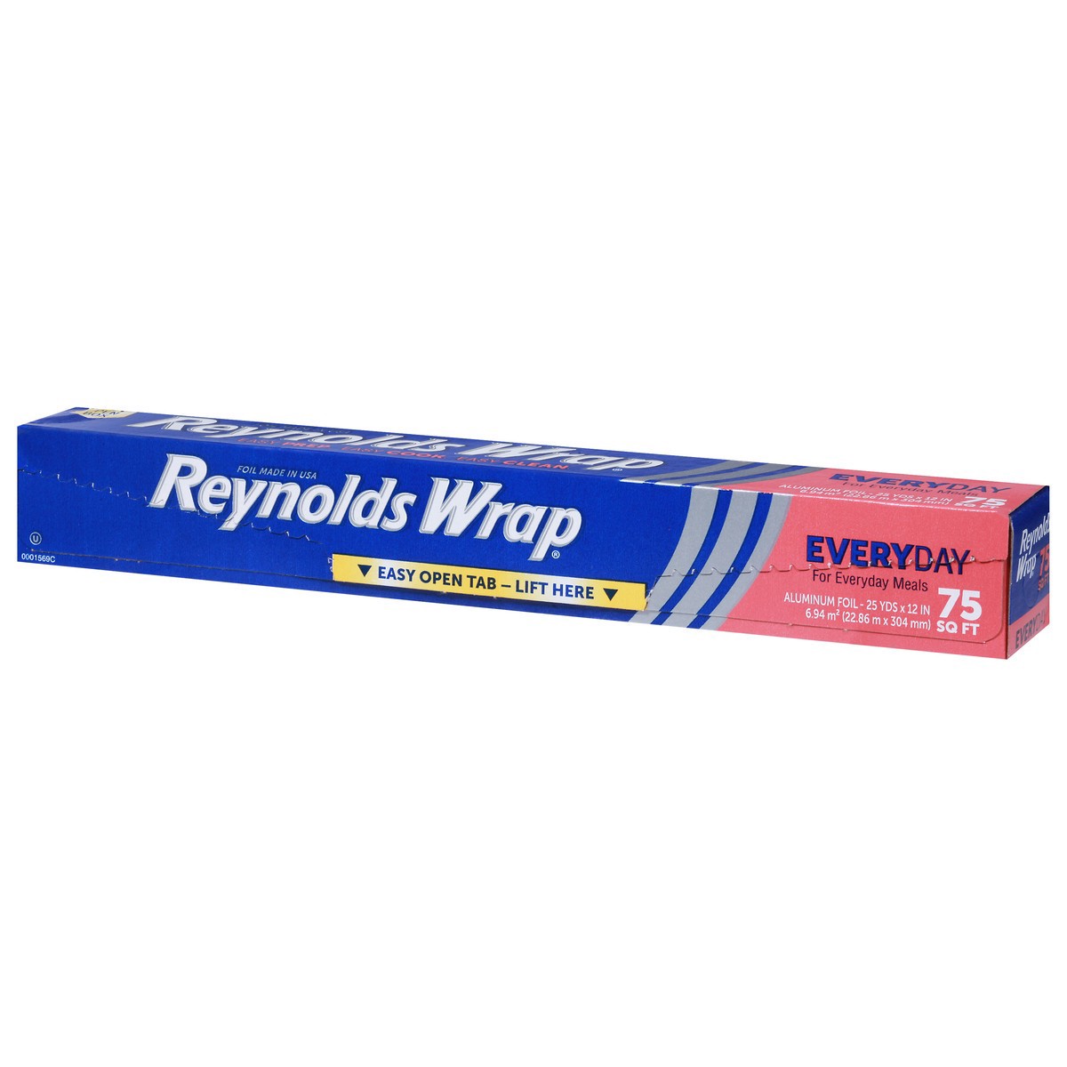 slide 2 of 9, Reynolds Wrap Everyday Strength Aluminum Foil, 75 Square Feet, 1 ct