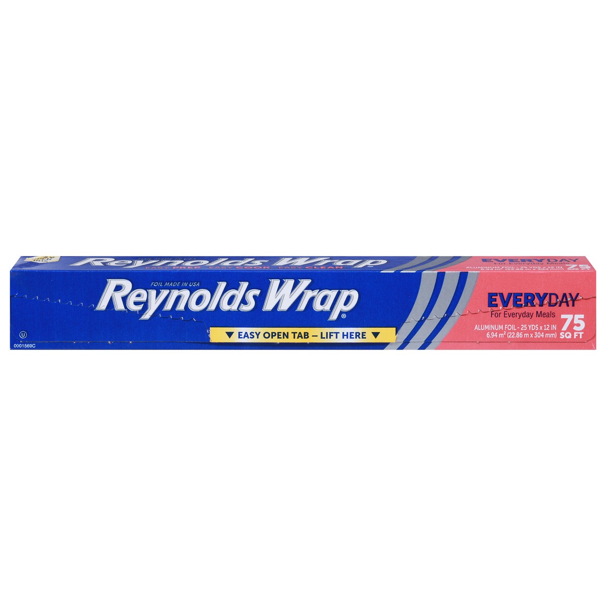 slide 1 of 9, Reynolds Wrap Standard Aluminum Foil - 75 sq ft, 75 sq ft