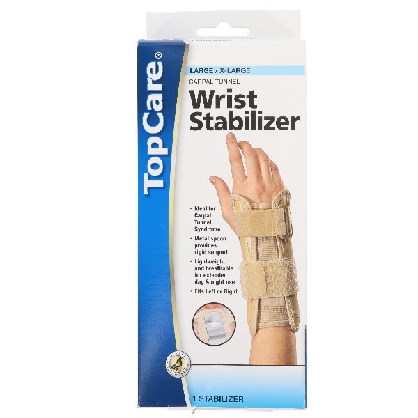 slide 1 of 8, TopCare Wrist Stabilizer, Carpal Tunnel, Large/X-Large, 1 ct