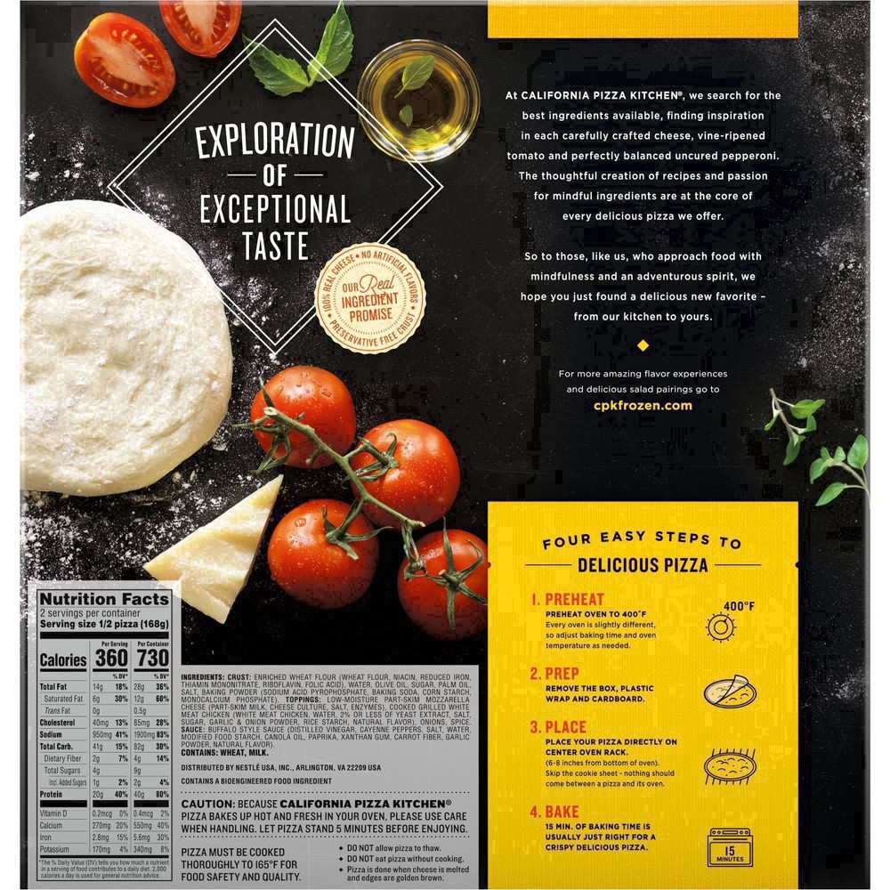 slide 87 of 96, California Pizza Kitchen Crispy Thin Crust Buffalo Style Chicken Pizza 11.8 oz, 14.5 oz