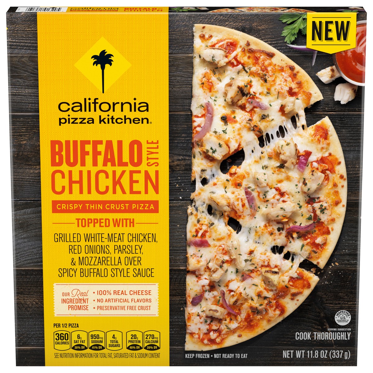 slide 1 of 96, California Pizza Kitchen Crispy Thin Crust Buffalo Style Chicken Pizza 11.8 oz, 14.5 oz