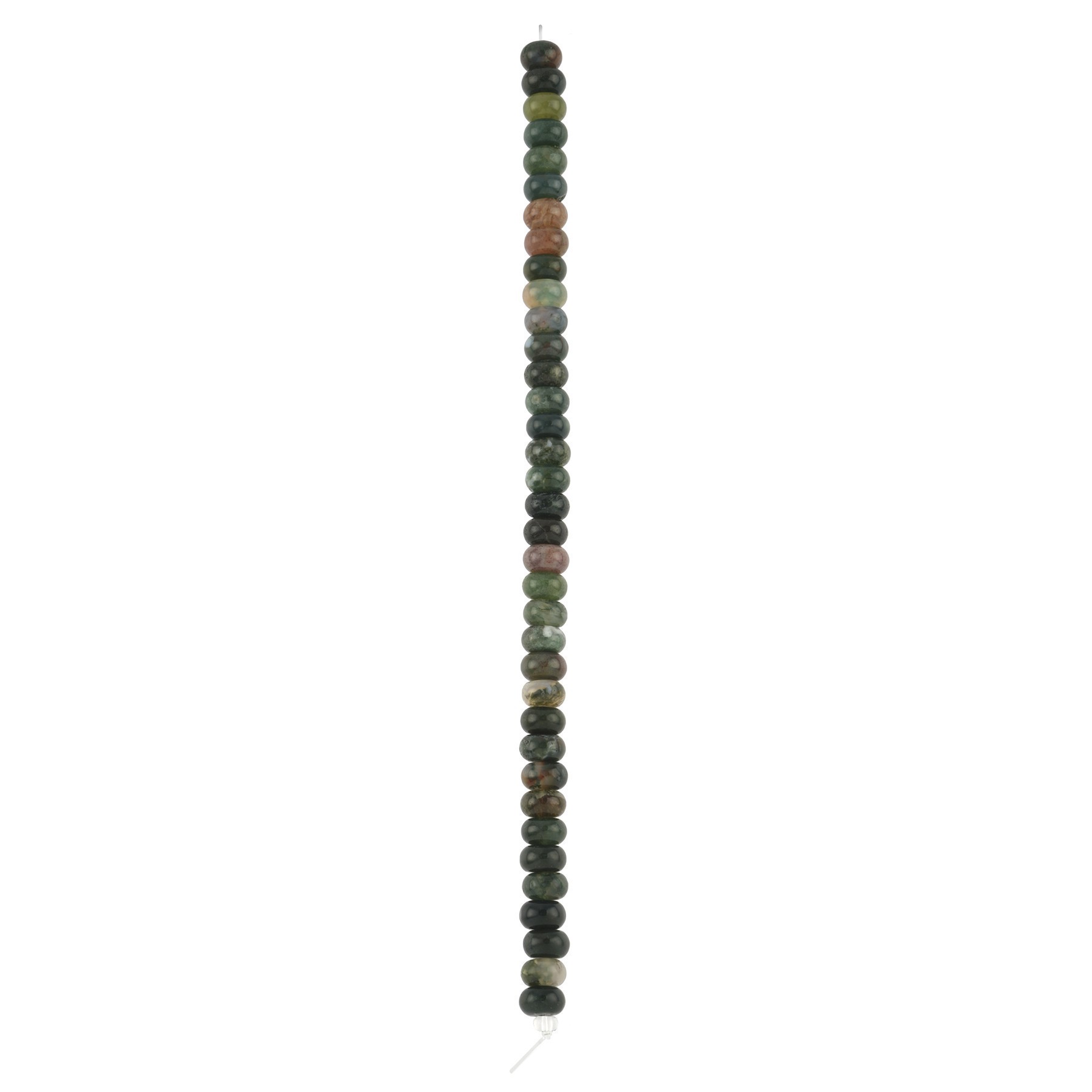 slide 3 of 3, Green Agate Rondelle Beads, 8mm By Bead Landing, 8mm