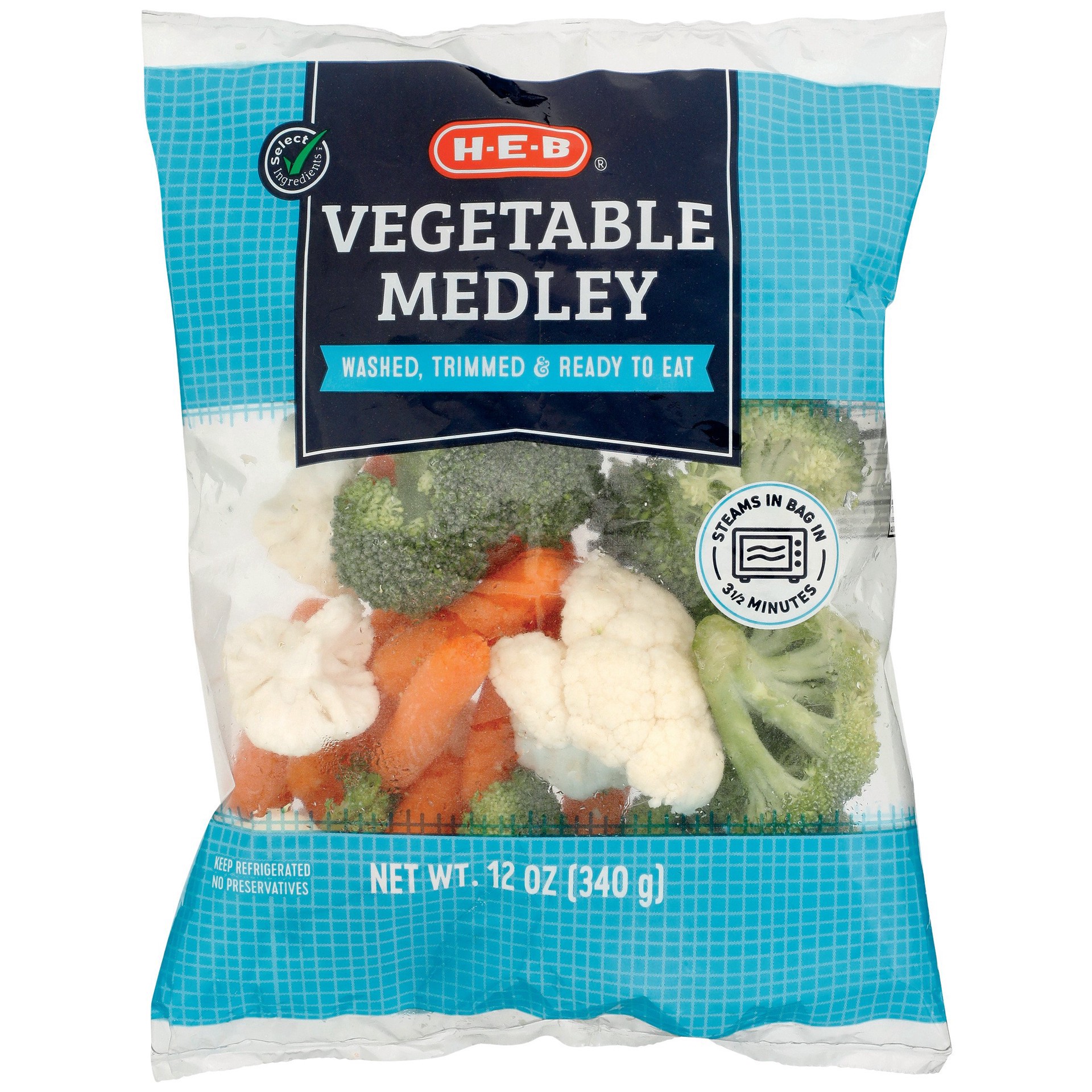slide 1 of 1, H-E-B Vegetable Medley, 12 oz