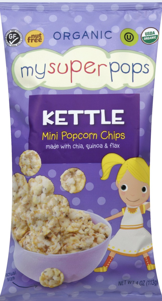 slide 1 of 6, MySuperPops Popcorn Chips 4 oz, 4 oz