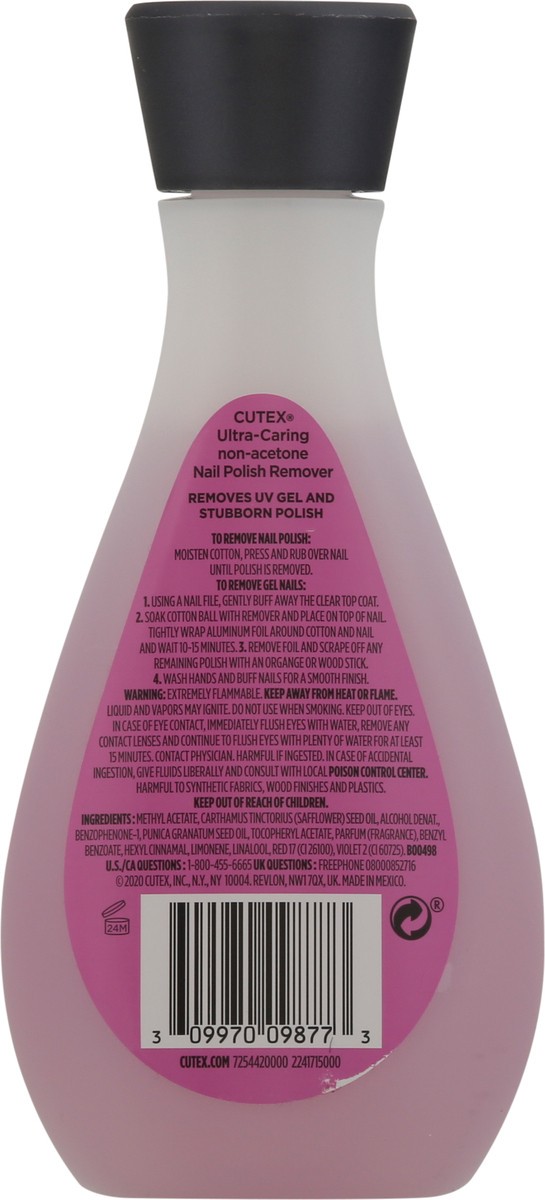 slide 4 of 13, Cutex Ultra Caring Non-Acetone Nail Polish Remover 6.7 fl oz, 6.7 fl oz