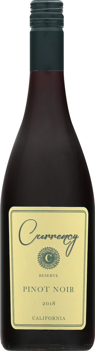 slide 7 of 11, Currency Pinot Noir, 750 ml