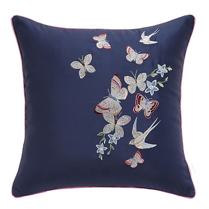 slide 1 of 1, Ted Baker Entangled Enchantment Embroidered Floral Throw Pillow, 1 ct