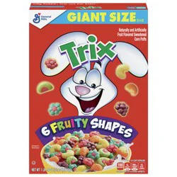 Trix Breakfast Cereal, 6 Fruity Shapes, Made with Whole Grain, Giant Size, 23.4 oz