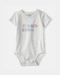 Carter's Baby 'Cousin Crew' Graphic Bodysuit - Grey NB