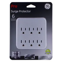 GE 6 Protected Outlets Surge Protector 1 Each