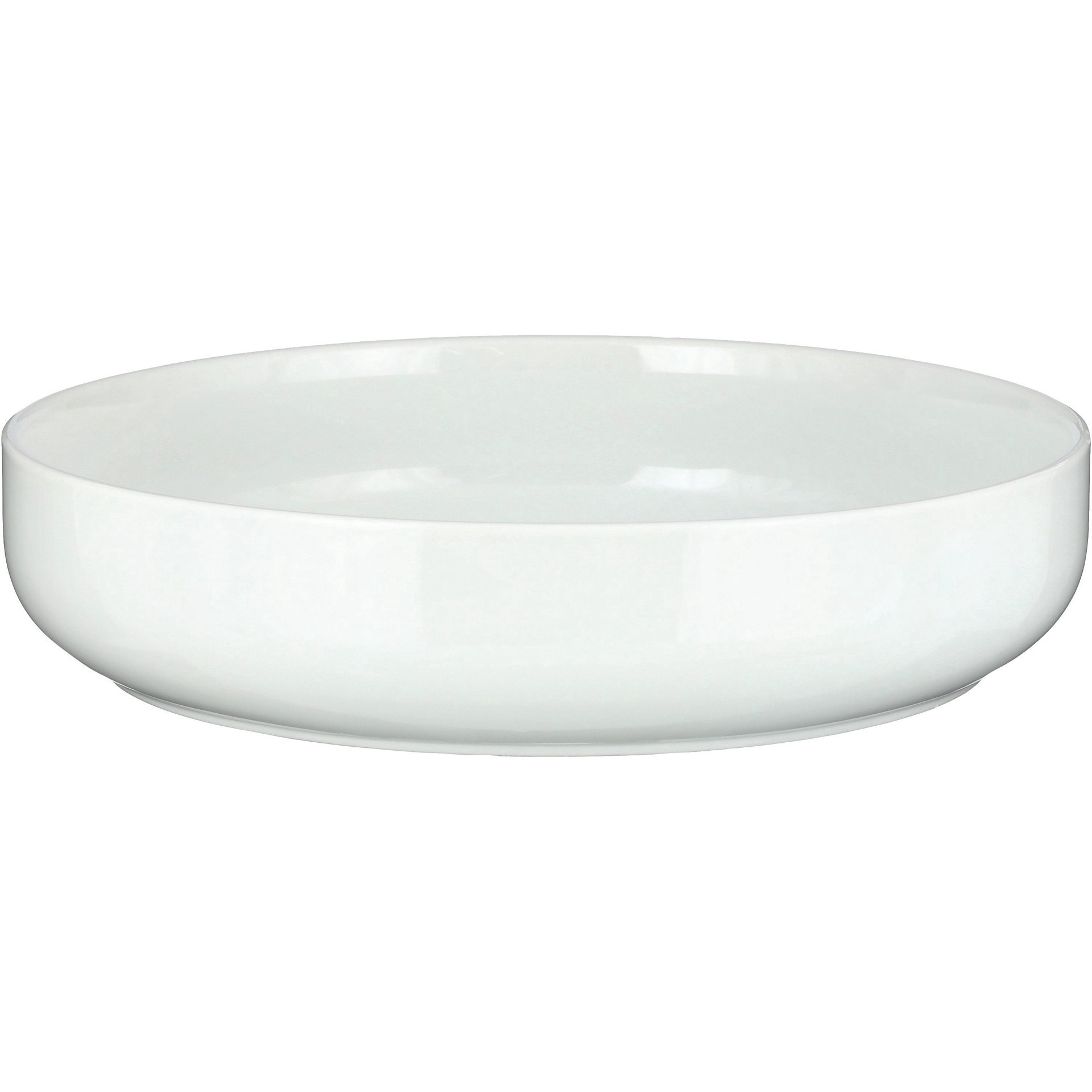 slide 1 of 1, our goods Round Porcelain Serving Bowl - White, 13ftft