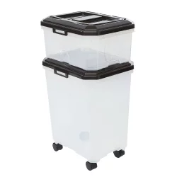 Top Paw Stackable Storage Containers - 2 Containers & 2 Scoops