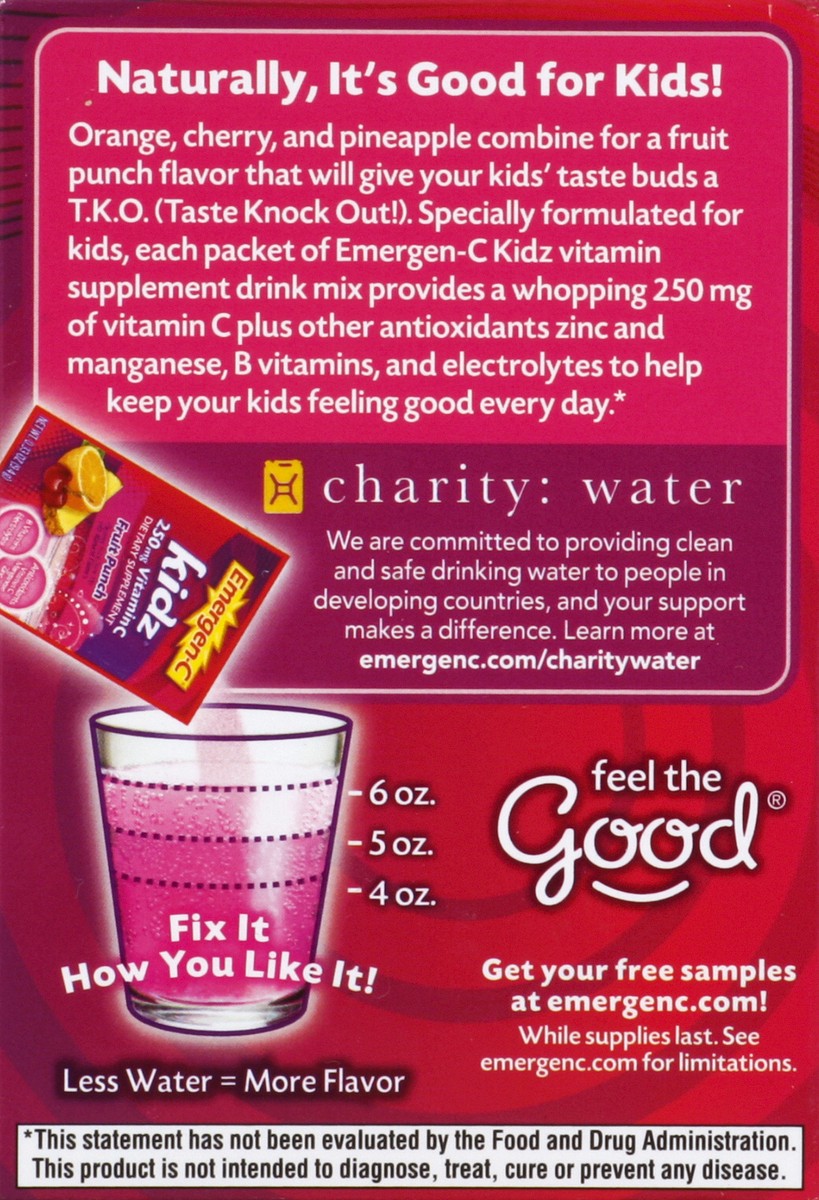 slide 2 of 5, Emergen-C Fizzy Drink Mix 30 ea, 30 ct