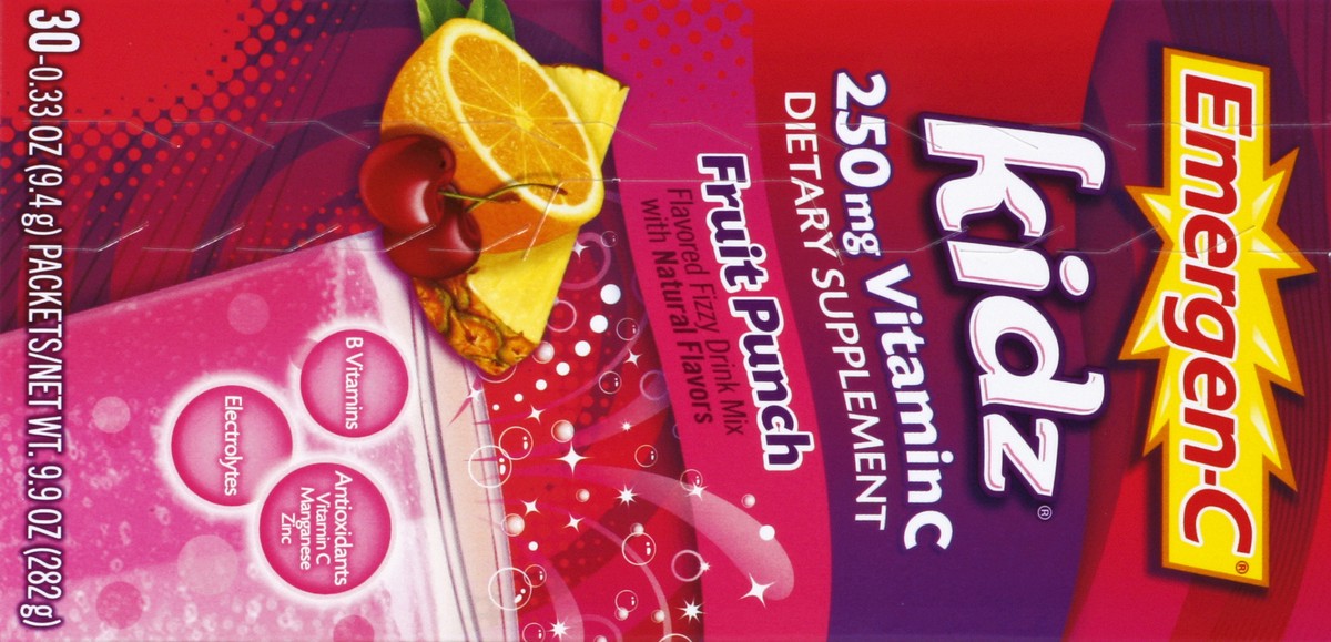 slide 3 of 5, Emergen-C Fizzy Drink Mix 30 ea, 30 ct