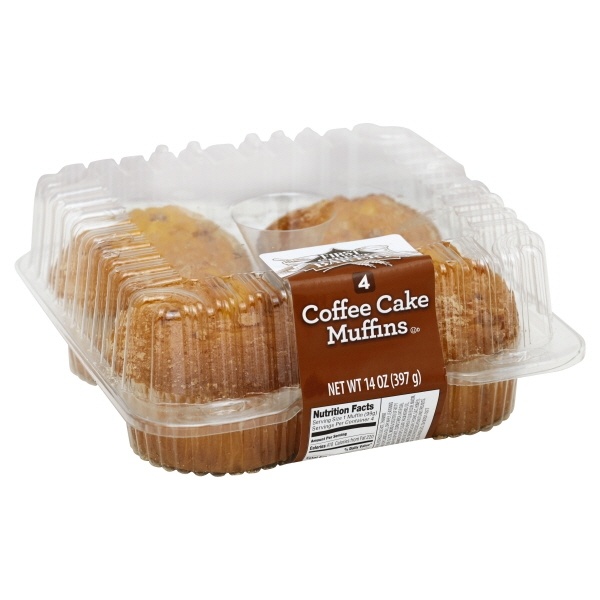 slide 1 of 1, First Street Coffee Cake Muffins, 14 oz