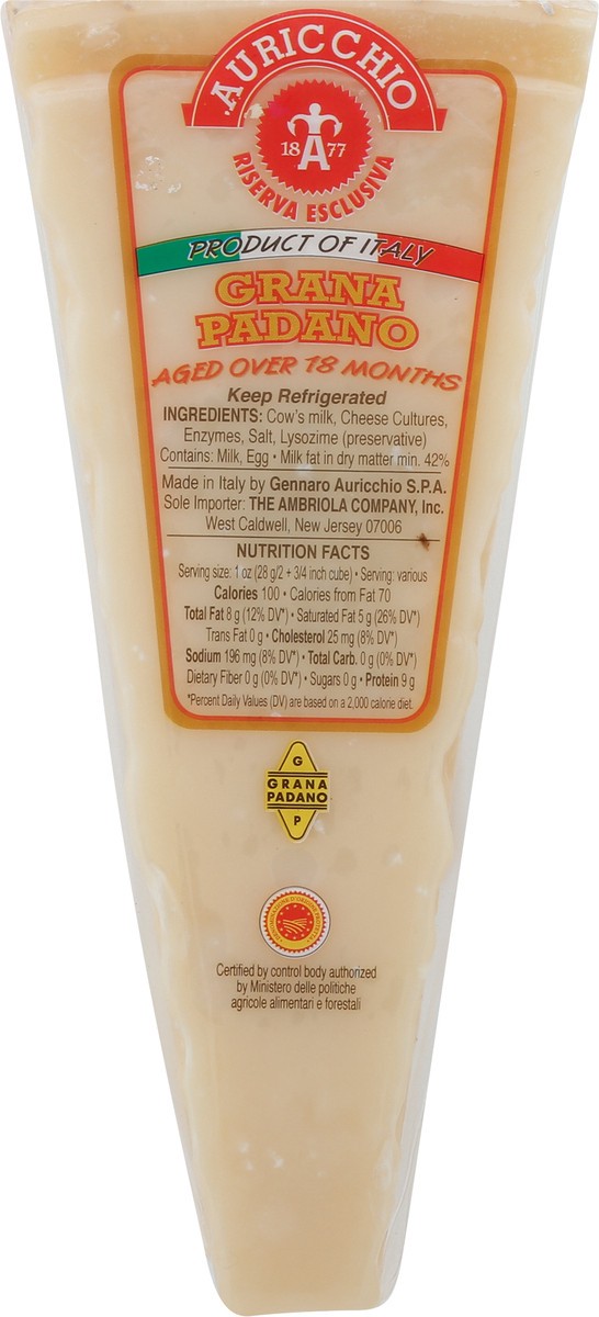 slide 2 of 2, Auricchio Grana Padano Cheese 7 oz, 7 oz