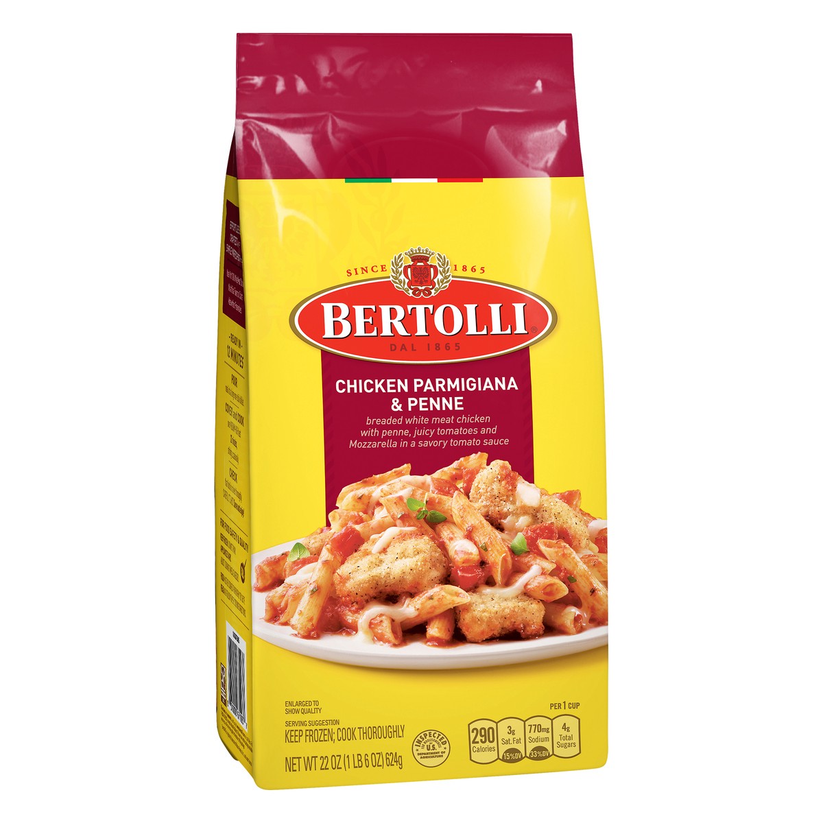 slide 6 of 11, Bertolli Chicken Parmigiana & Penne 22 oz, 22 oz