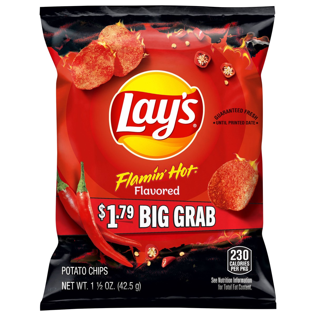slide 2 of 2, Lays Flamin Hot 1.5oz - 1.5 OZ, 1.5 oz