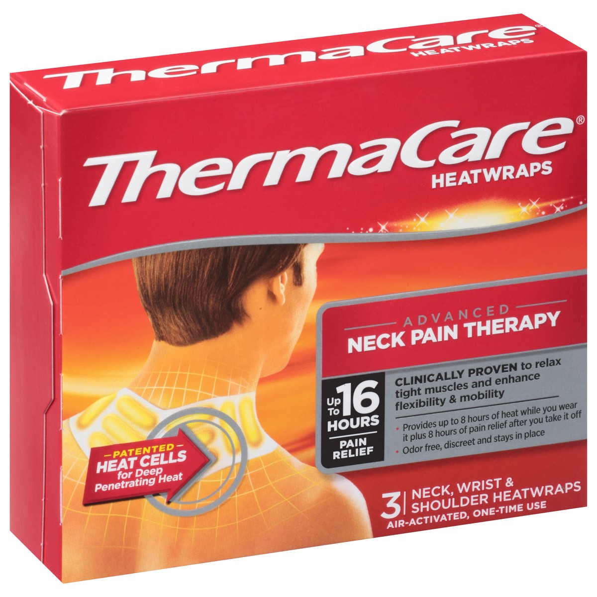 slide 2 of 11, ThermaCare Neck, Wrist & Shoulder Heatwraps 3 ea, 3 ct