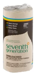 Seventh Generation 100% Recycled Paper Towels, Unbleached, 2-Ply