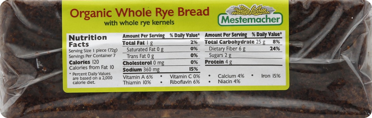 slide 2 of 5, Mestemacher Bread 17.6 oz, 17.6 oz