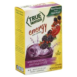 True Lemon Energy With Caffeine Wild Blackberry Pomegranate