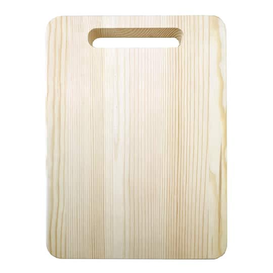 slide 1 of 5, Demis 13" Unfinished Wood Cutting Board, 9.75 in x 13 in x 0.75 in