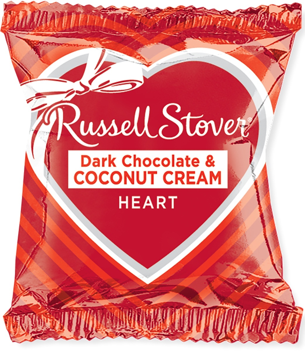 slide 1 of 1, Russell Stover Coconut Cream Heart, 1 oz