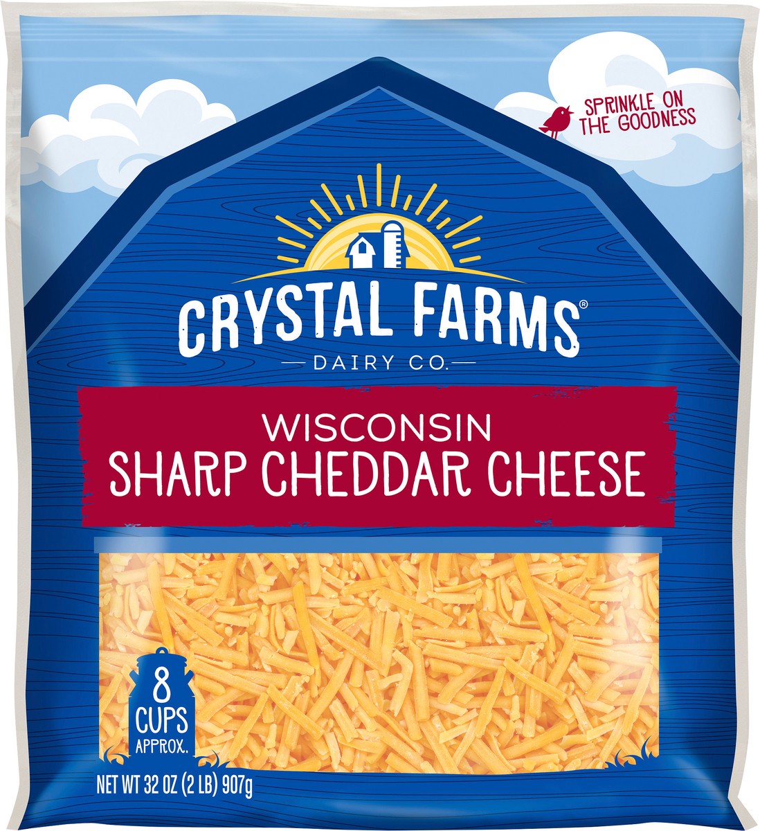 slide 5 of 6, Crystal Farms Cheese, 32 oz