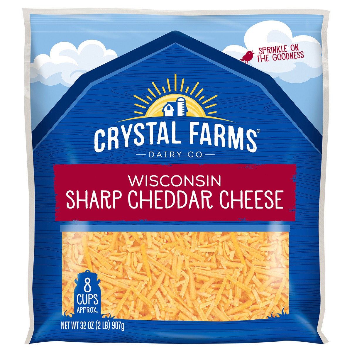 slide 6 of 6, Crystal Farms Cheese, 32 oz