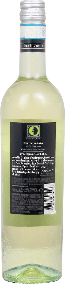 slide 3 of 9, Ecco Domani Pinot Grigio, 1 ct