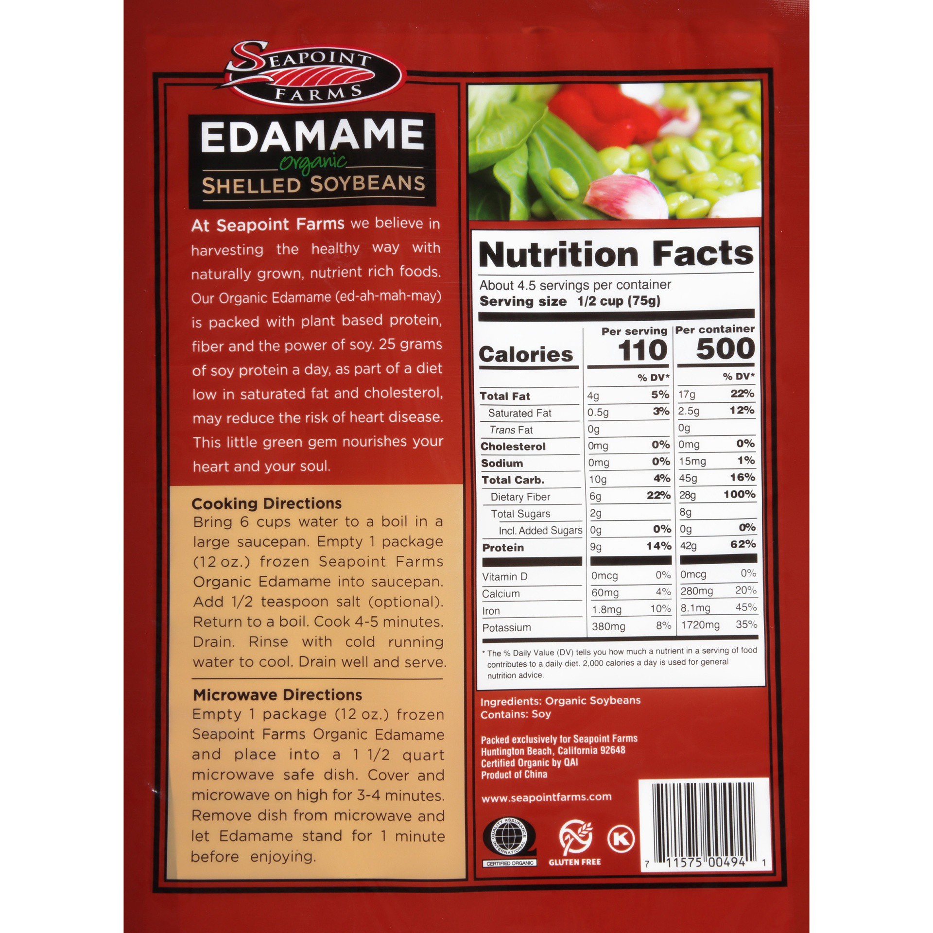 slide 4 of 6, Seapoint Farms Edamame Shelled Soybeans, 16 oz