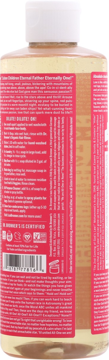 slide 3 of 12, Dr. Bronner's 18-in-1 Hemp Rose Pure-Castile Soap 16 fl oz, 16 fl oz