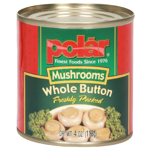 slide 1 of 1, Polar Whole Button Mushrooms, 4 oz