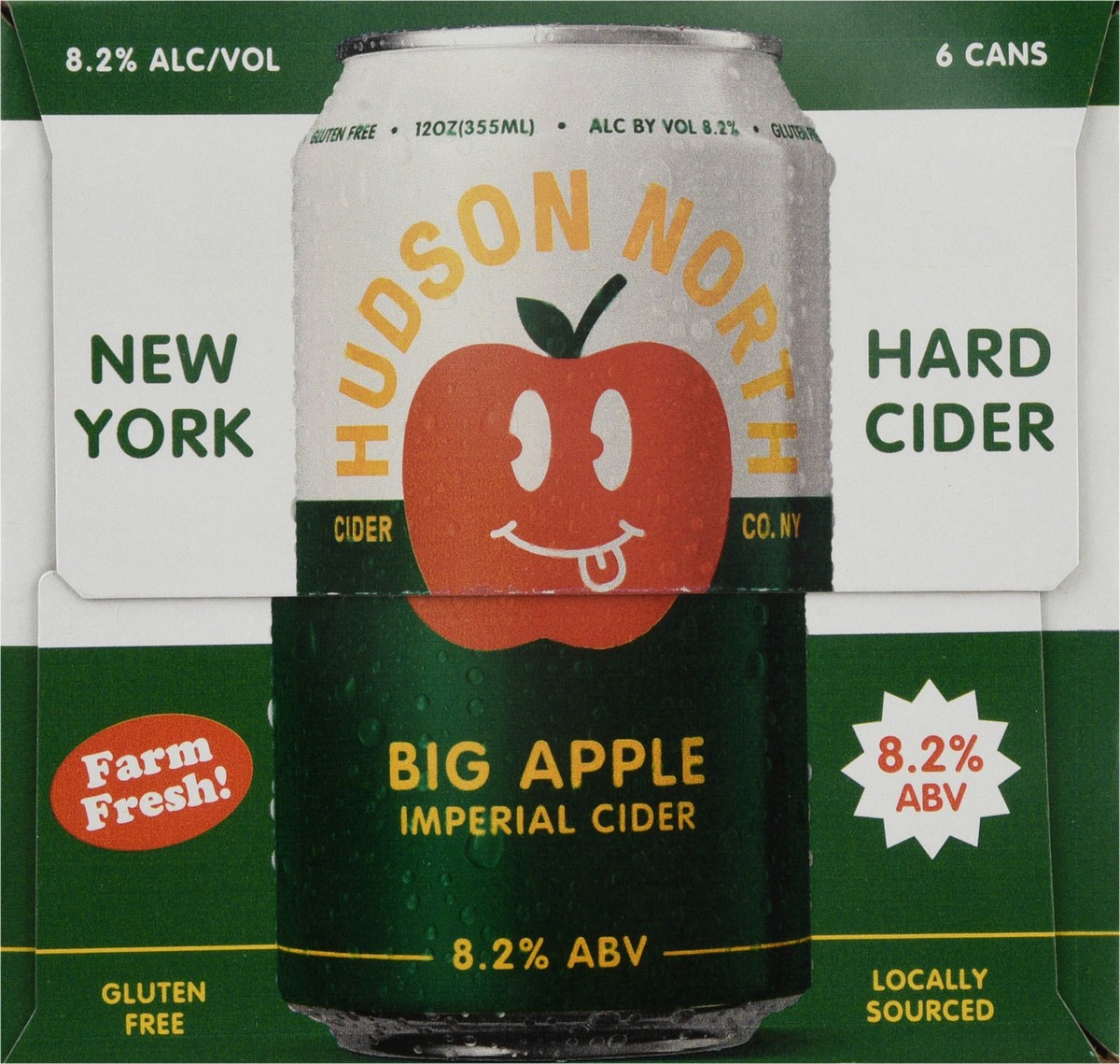 slide 10 of 13, Hudson North Cider Co Big Apple Imperial New York Cider 6 - 12 oz Cans, 6 ct
