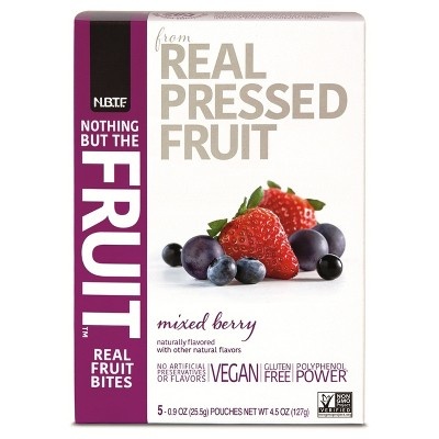 slide 1 of 1, Nothing But The Fruit Mixed Berry Real Fruit Bites, 4.5 oz