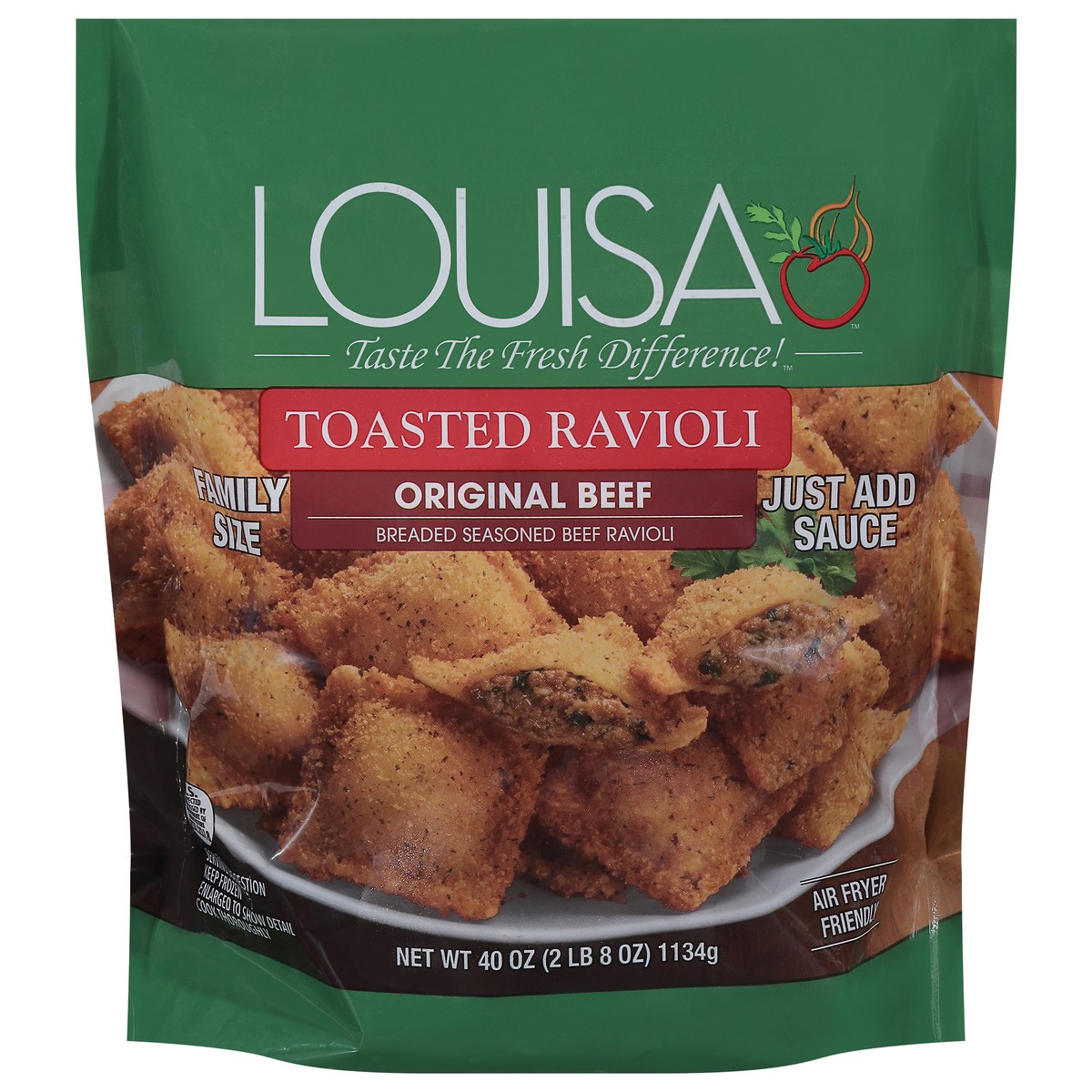 slide 1 of 1, Louisa Toasted Beef Ravioli, 40 oz