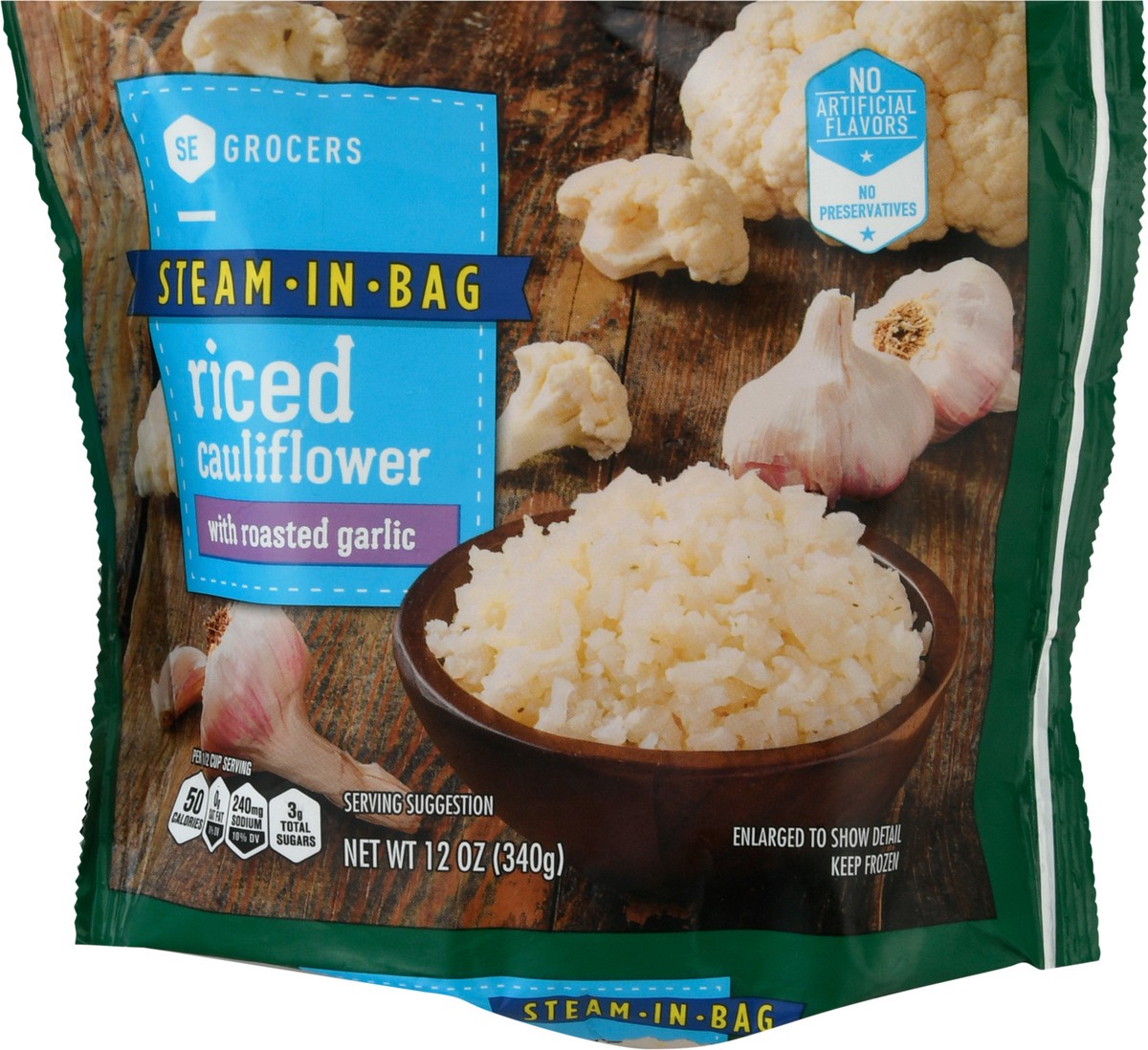 slide 2 of 12, Se Grocers Rstd Grlc Rcd Clflwr, 12 oz