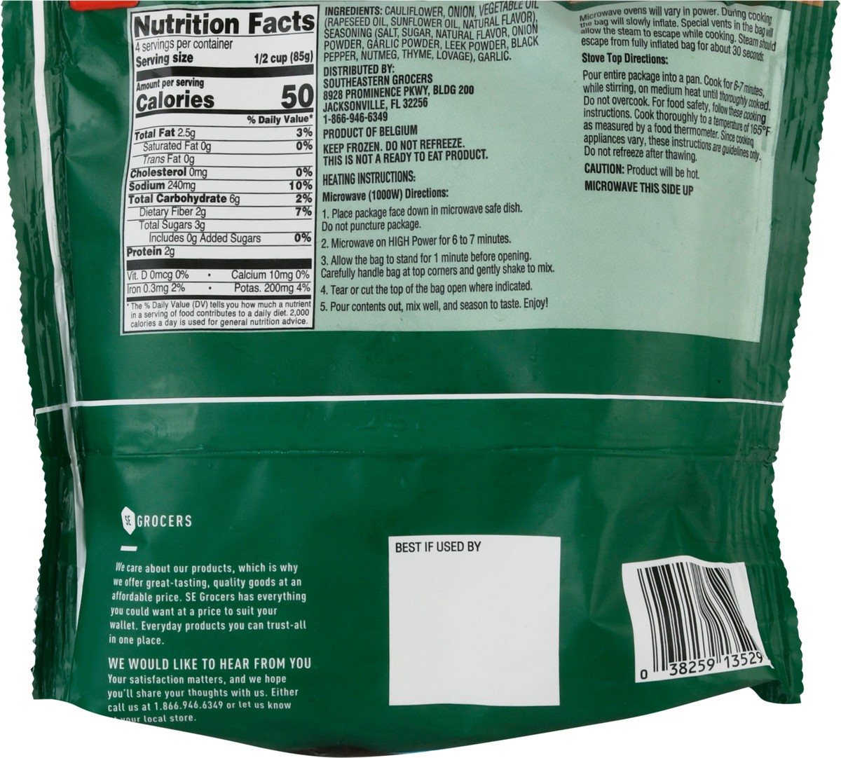 slide 5 of 12, Se Grocers Rstd Grlc Rcd Clflwr, 12 oz