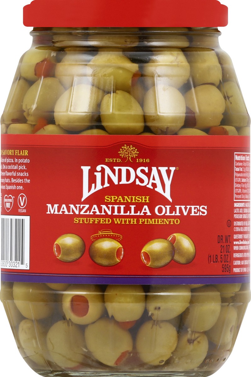 slide 5 of 7, Lindsay Pimiento Manzanilla Olives 21 oz, 21 oz