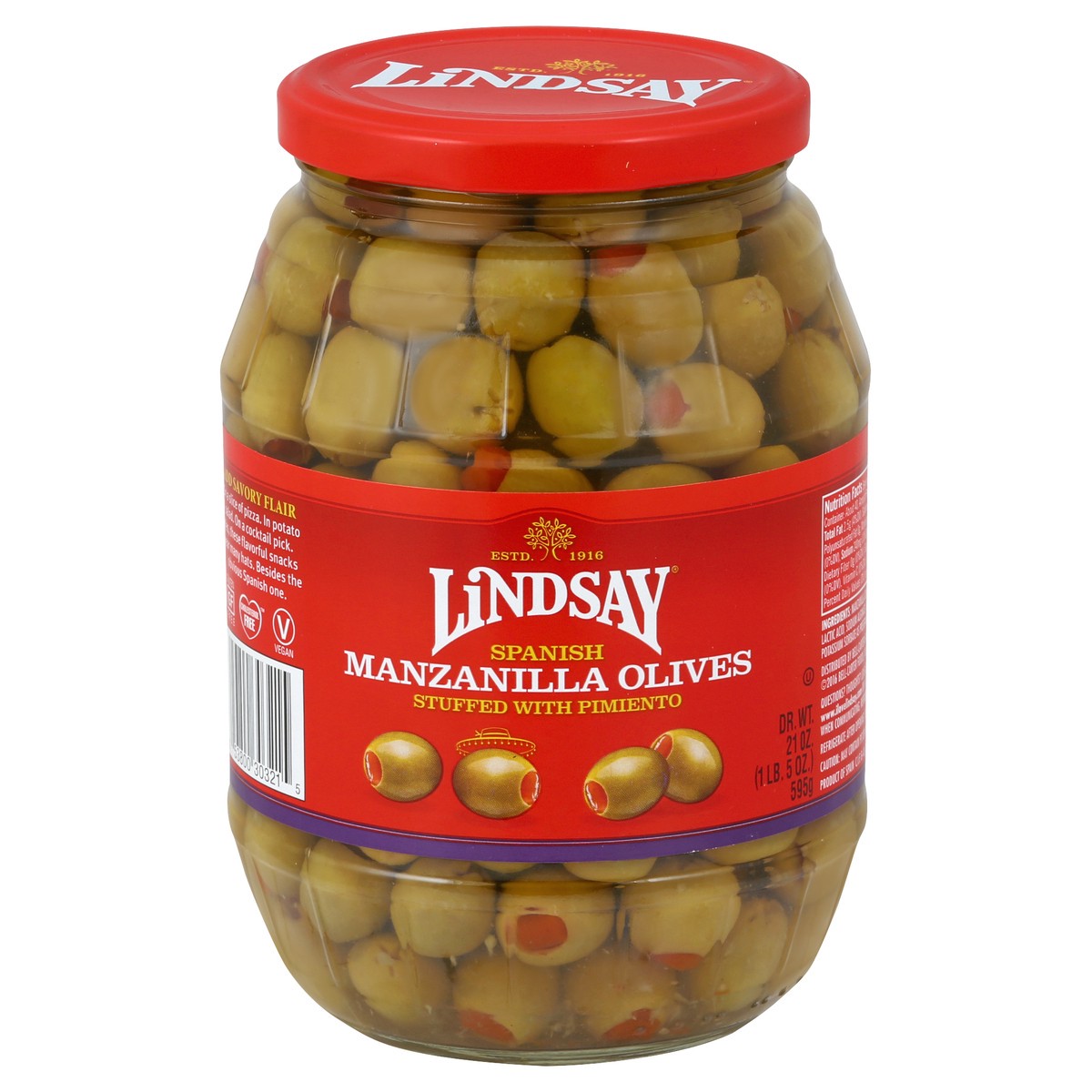 slide 2 of 7, Lindsay Pimiento Manzanilla Olives 21 oz, 21 oz